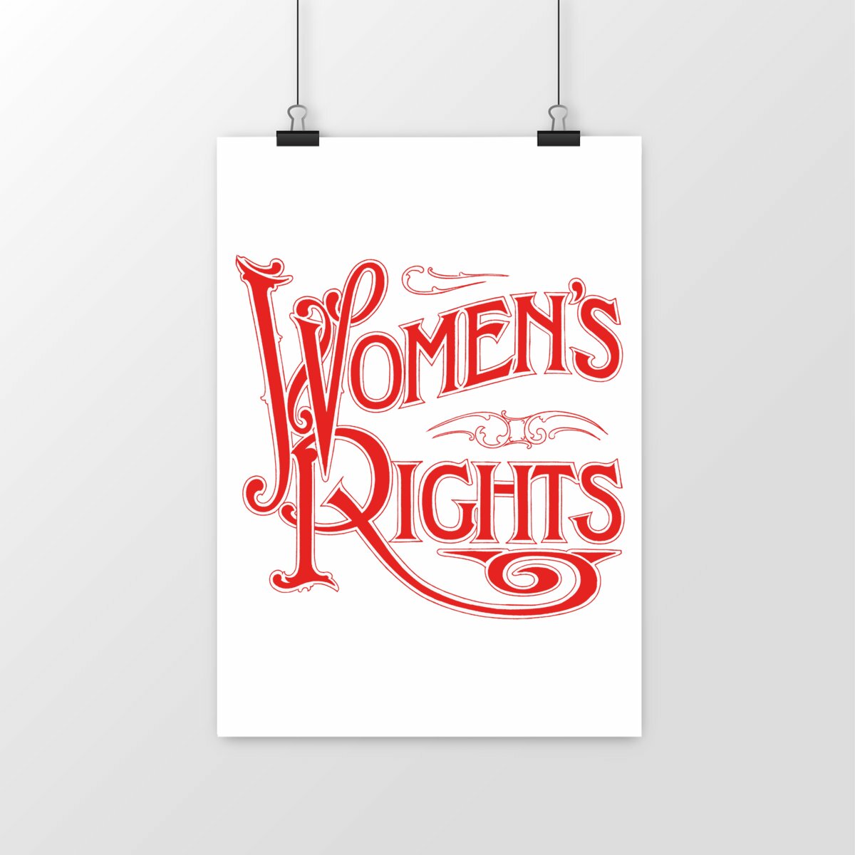 Poster Women's rights - portrait